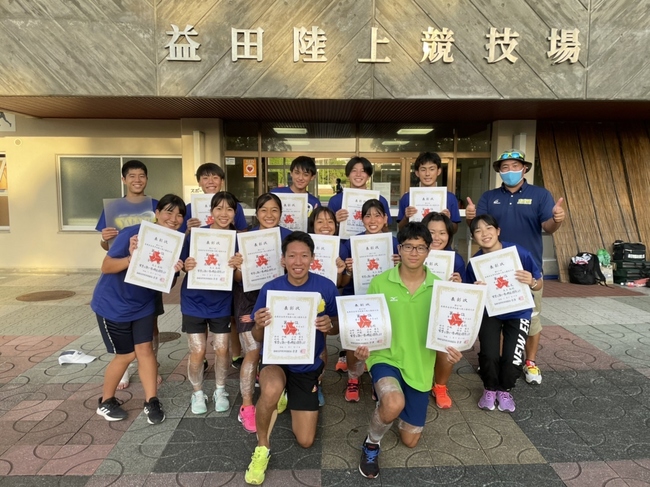 陸上競技部 県新人陸上 優勝 準優勝他上位入賞者多数 ９種目９名が中国新人へ 島根県立矢上高等学校